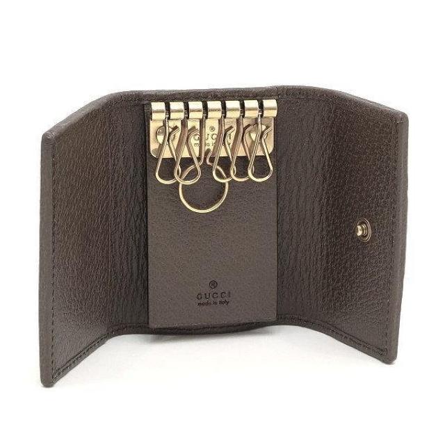 ◆ 本物 美品 ◆ GUCCI グッチ オフィディア 6連キーケース GGスプリーム レザー シェリー 袋 箱 人気 735874 < ブランド  ◆ 本物 美品 ◆ GUCCI グッチ オフィディア 6連キーケース GGスプリーム レザー シェリー 袋 箱 人気 735874 < ブランドの