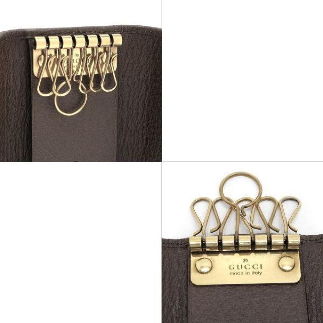 ◆ 本物 美品 ◆ GUCCI グッチ オフィディア 6連キーケース GGスプリーム レザー シェリー 袋 箱 人気 735874 < ブランド  ◆ 本物 美品 ◆ GUCCI グッチ オフィディア 6連キーケース GGスプリーム レザー シェリー 袋 箱 人気 735874 < ブランドの