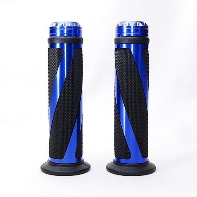 バイク カスタム トルネード ハンドルグリップ ブルー アルミ 左右セット 原付 オートバイ ビッグスクーター 汎用 グリップ 青 < 自動車/バイク バイク カスタム トルネード ハンドルグリップ ブルー アルミ 左右セット 原付 オートバイ ビッグスクーター 汎用 グリップ 青 < 自動車/バイク