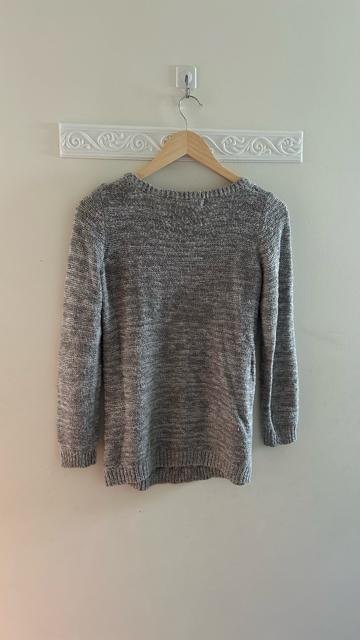 アースミュージック&エコロジー クルーネック ケーブルニット長袖セーター 長袖ニット グレー フリーサイズ < ブランド  アースミュージック&エコロジー クルーネック ケーブルニット長袖セーター 長袖ニット グレー フリーサイズ < ブランドの