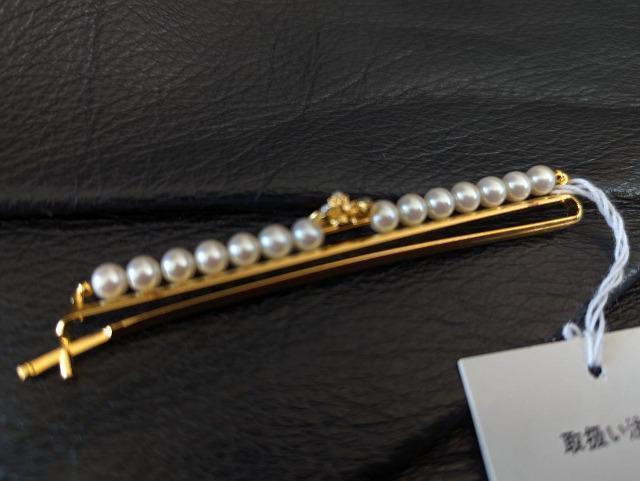 カネコイサオ■金子功■PINK HOUSE■PINKHOUSE■ピンクハウス■パール&リボンモチーフゴールド使いヘアピン < ブランド カネコイサオ■金子功■PINK HOUSE■PINKHOUSE■ピンクハウス■パール&リボンモチーフゴールド使いヘアピン < ブランドの