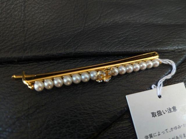 カネコイサオ■金子功■PINK HOUSE■PINKHOUSE■ピンクハウス■パール&リボンモチーフゴールド使いヘアピン < ブランド カネコイサオ■金子功■PINK HOUSE■PINKHOUSE■ピンクハウス■パール&リボンモチーフゴールド使いヘアピン < ブランドの