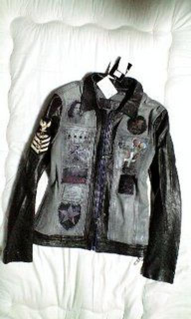 ダイアモンドドッグス レザー切替リメイクワッペンジャケットS < 男性ファッション ダイアモンドドッグス レザー切替リメイクワッペンジャケットS < 男性ファッションの