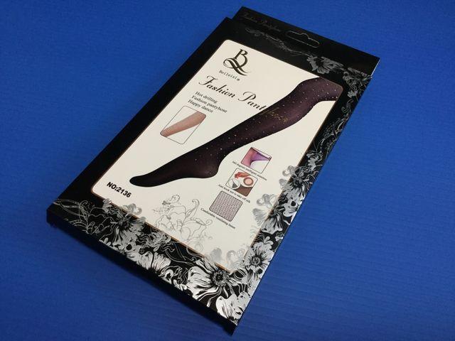 ラインストーン付きキラキラ網タイツ 黒 < 女性ファッション  ラインストーン付きキラキラ網タイツ 黒 < 女性ファッションの