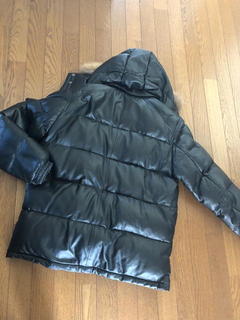 美品 定価五万 羊革 レザーダウン < 男性ファッション  美品 定価五万 羊革 レザーダウン < 男性ファッションの