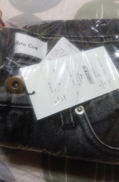 【定価4,950円】一度着用 Libra Cue ダメージ加工デニムパンツ ブラック サイズM < ブランド  【定価4,950円】一度着用 Libra Cue ダメージ加工デニムパンツ ブラック サイズM < ブランドの
