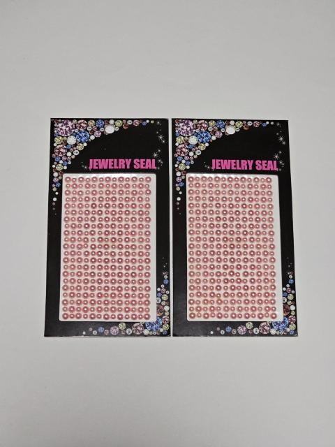 (3) ピンクパール シート ジュエリーシール 2枚セット 定価¥1428 < インテリア/ライフ  (3) ピンクパール シート ジュエリーシール 2枚セット 定価¥1428  < インテリア/ライフの