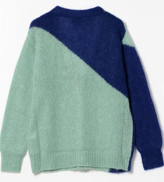 メンズ モヘア ニット カーディガン【EMERALD/BLUE】 < 男性ファッション  メンズ モヘア ニット カーディガン【EMERALD/BLUE】 < 男性ファッションの