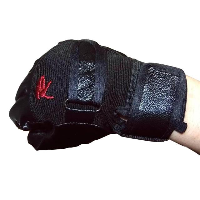 ツーリングに ライダース フィンガーレス レザーグローブ 半指 手袋 < 男性ファッション  ツーリングに ライダース フィンガーレス レザーグローブ 半指 手袋 < 男性ファッションの