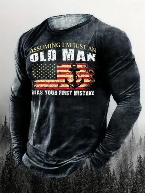 爆ヤス価格1490円★メンズ長袖Tシャツ幾何学的なアンカープリント、秋冬 USAサイズL(日本サイズXXL相当) < 男性ファッション 爆ヤス価格1490円★メンズ長袖Tシャツ幾何学的なアンカープリント、秋冬 USAサイズL(日本サイズXXL相当) < 男性ファッションの