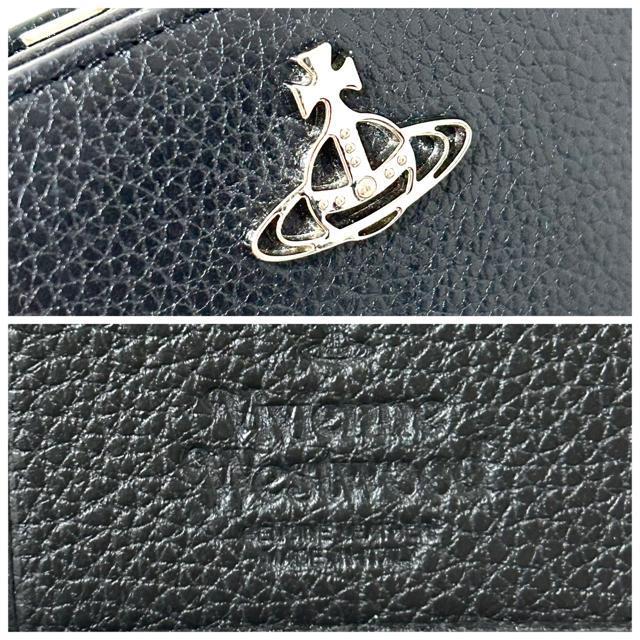 美品 ヴィヴィアンウエストウッド オーブ レザー がま口 二つ折り財布 < ブランド  美品 ヴィヴィアンウエストウッド オーブ レザー がま口 二つ折り財布 < ブランドの