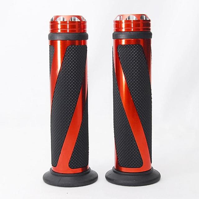 バイク カスタム トルネード ハンドルグリップ オレンジ アルミ 左右セット 原付 オートバイ ビッグスクーター 汎用 グリップ < 自動車/バイク バイク カスタム トルネード ハンドルグリップ オレンジ アルミ 左右セット 原付 オートバイ ビッグスクーター 汎用 グリップ < 自動車/バイク