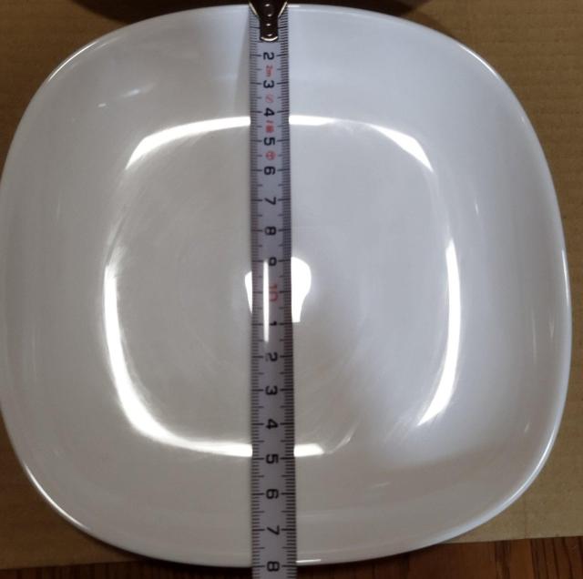 ホワイト四角皿 2枚セット 約18cm 未使用 フランス製 割れにくい < インテリア/ライフ  ホワイト四角皿 2枚セット 約18cm 未使用 フランス製 割れにくい < インテリア/ライフの