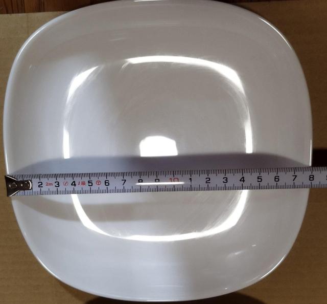 ホワイト四角皿 2枚セット 約18cm 未使用 フランス製 割れにくい < インテリア/ライフ  ホワイト四角皿 2枚セット 約18cm 未使用 フランス製 割れにくい < インテリア/ライフの