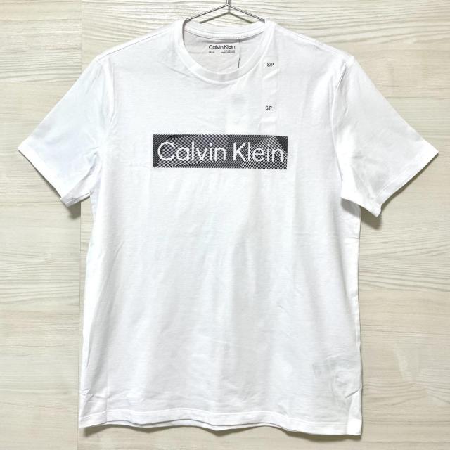 カルバンクライン Tシャツ S 半袖 プリント ロゴ コットン 白 ホワイト < 男性ファッション カルバンクライン Tシャツ S 半袖 プリント ロゴ コットン 白 ホワイト < 男性ファッションの