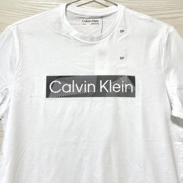 カルバンクライン Tシャツ S 半袖 プリント ロゴ コットン 白 ホワイト < 男性ファッション カルバンクライン Tシャツ S 半袖 プリント ロゴ コットン 白 ホワイト < 男性ファッションの