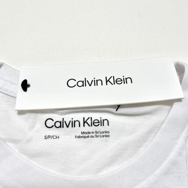 カルバンクライン Tシャツ S 半袖 プリント ロゴ コットン 白 ホワイト < 男性ファッション カルバンクライン Tシャツ S 半袖 プリント ロゴ コットン 白 ホワイト < 男性ファッションの