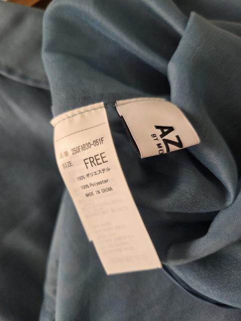 AZUL /シャツ★ブルーグリーンのシアーシャツブラウス < ブランド  AZUL /シャツ★ブルーグリーンのシアーシャツブラウス < ブランドの