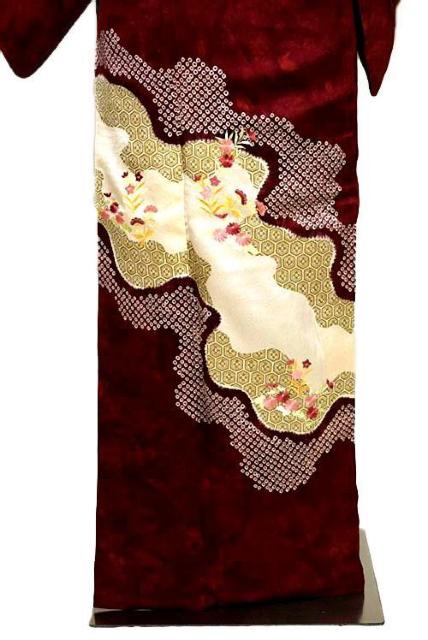 付下げ 中古 着物 送料無料 最高級 新品同様 絞り 金彩 花シシュウ 亀甲繋ぎ 身丈166.5cm 裄丈64.5cm T3660 < 女性ファッション 付下げ 中古 着物 送料無料 最高級 新品同様 絞り 金彩 花シシュウ 亀甲繋ぎ 身丈166.5cm 裄丈64.5cm T3660 < 女性ファッションの