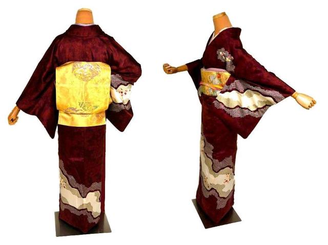 付下げ 中古 着物 送料無料 最高級 新品同様 絞り 金彩 花シシュウ 亀甲繋ぎ 身丈166.5cm 裄丈64.5cm T3660 < 女性ファッション 付下げ 中古 着物 送料無料 最高級 新品同様 絞り 金彩 花シシュウ 亀甲繋ぎ 身丈166.5cm 裄丈64.5cm T3660 < 女性ファッションの