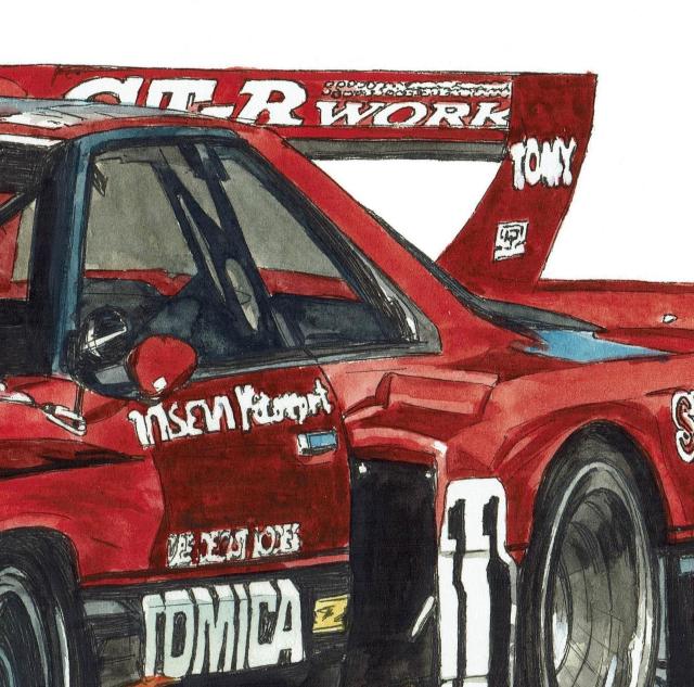 NC-743 RSターボSS/GT-R限定版画サイン額装作家平右ヱ門 < 自動車/バイク NC-743 RSターボSS/GT-R限定版画サイン額装作家平右ヱ門 < 自動車/バイク