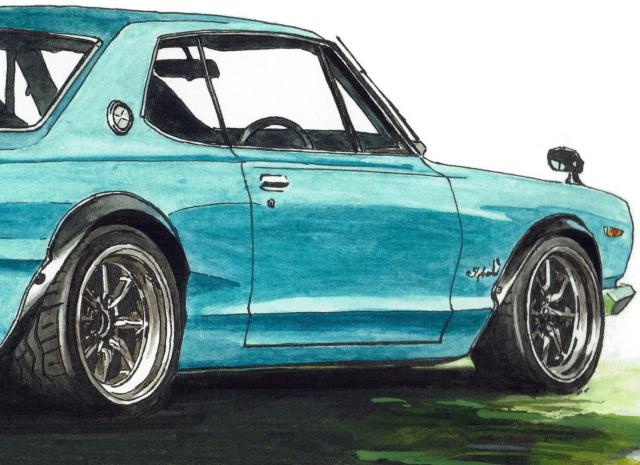 NC-743 RSターボSS/GT-R限定版画サイン額装作家平右ヱ門 < 自動車/バイク NC-743 RSターボSS/GT-R限定版画サイン額装作家平右ヱ門 < 自動車/バイク