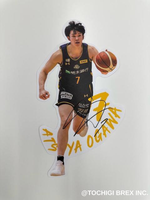 7 小川 敦也選手 宇都宮パセオ様掲出 ラッピングフィルム ＆ ミニ
