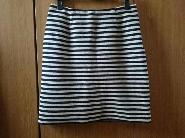 anySiS☆ボーダースカート★ブラック×アイボリー☆綿100%★ < ブランド anySiS☆ボーダースカート★ブラック×アイボリー☆綿100%★ < ブランドの