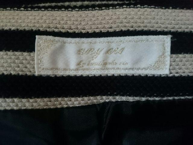 anySiS☆ボーダースカート★ブラック×アイボリー☆綿100%★ < ブランド anySiS☆ボーダースカート★ブラック×アイボリー☆綿100%★ < ブランドの