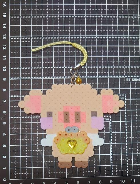 ハンドメイド♪アイロンビーズマスコット★こぶた天使・ラッキーアイテム★財布 < ペット/手芸/園芸  ハンドメイド♪アイロンビーズマスコット★こぶた天使・ラッキーアイテム★財布 < ペット/手芸/園芸の