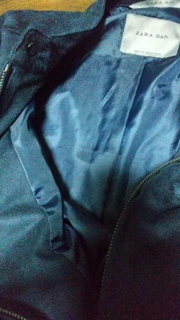 ZARA  MEN'★濃紺のアウター★裏地付き★サイズ40(s) < ブランド  ZARA  MEN'★濃紺のアウター★裏地付き★サイズ40(s) < ブランドの