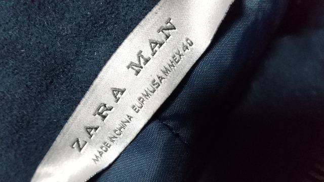 ZARA  MEN'★濃紺のアウター★裏地付き★サイズ40(s) < ブランド  ZARA  MEN'★濃紺のアウター★裏地付き★サイズ40(s) < ブランドの