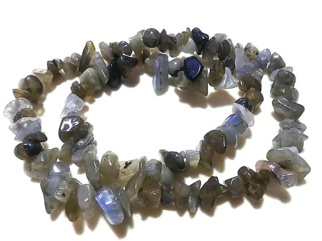 天然石★ラブラドライト さざれ 1連 < 女性アクセサリー/時計  天然石★ラブラドライト さざれ 1連  < 女性アクセサリー/時計の