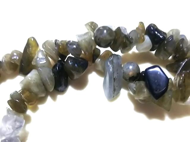 天然石★ラブラドライト さざれ 1連 < 女性アクセサリー/時計  天然石★ラブラドライト さざれ 1連 < 女性アクセサリー/時計の