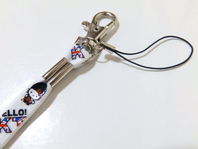 《New》キティちゃん★ユニオンジャック柄*ネックストラップ<ホワイト> < 家電/AV  《New》キティちゃん★ユニオンジャック柄*ネックストラップ<ホワイト> < 家電/AVの