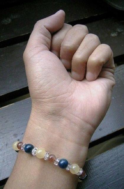 アパタイトxアラゴナイトxモスコバイトブレスレット < 女性アクセサリー/時計 アパタイトxアラゴナイトxモスコバイトブレスレット < 女性アクセサリー/時計の