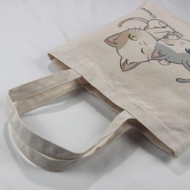 ★オリジナル猫トートバッグ 猫柄 キャンバス レディース 寄り添う2匹のかわいい猫厚めで丈夫 < 女性ファッション ★オリジナル猫トートバッグ 猫柄 キャンバス レディース 寄り添う2匹のかわいい猫厚めで丈夫 < 女性ファッションの