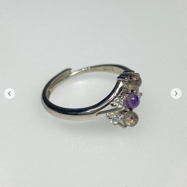 《No.R034》天然石スーパーセブン フリーサイズリング < 女性アクセサリー/時計  《No.R034》天然石スーパーセブン フリーサイズリング < 女性アクセサリー/時計の