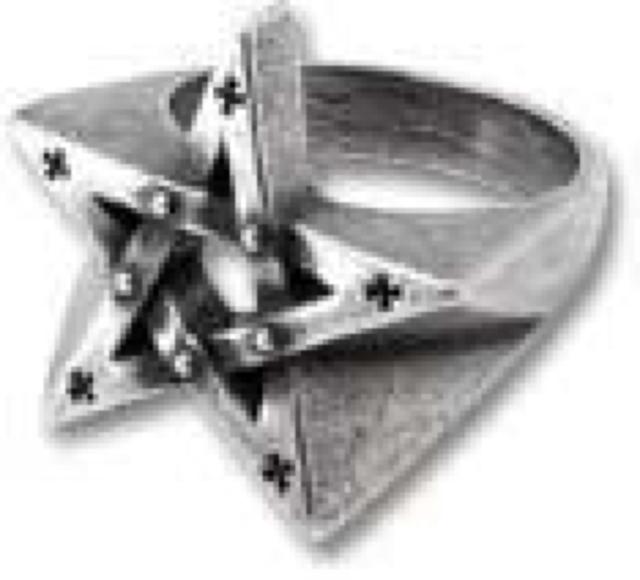 Alchemy Gothic R175 Pentagration Ring W < 女性アクセサリー/時計  Alchemy Gothic R175 Pentagration Ring W  < 女性アクセサリー/時計の