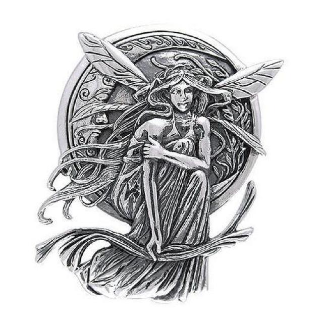 PS: Bella Luna Fairy Silver Pendant   ANZT[/v 