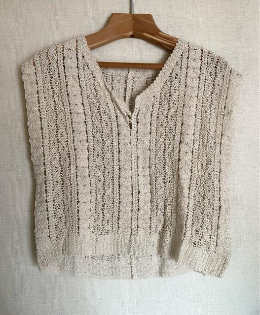 かぎ針ニット クロシェ編み 重ね着 サマーニット < 女性ファッション  かぎ針ニット クロシェ編み 重ね着 サマーニット < 女性ファッションの