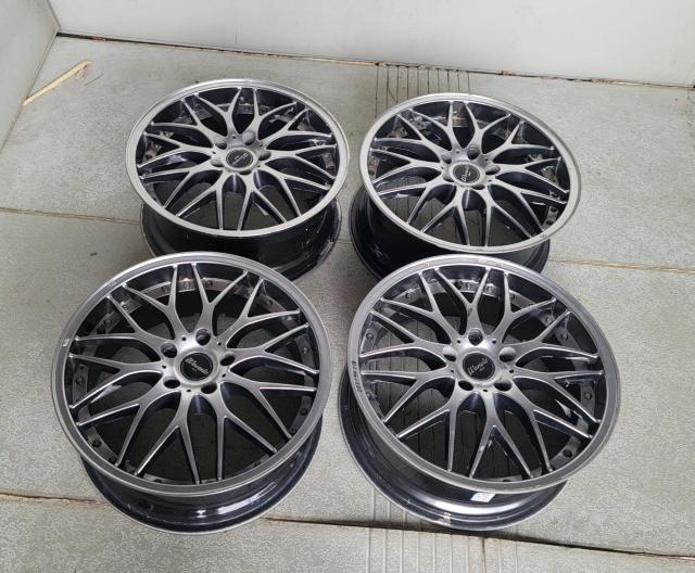 Warwic ワーウィック メッシュホイール18インチ7.5J+42 PCD114.3 5穴ホイールのみ4本セットアルファード ヴ < 自動車/バイク Warwic ワーウィック メッシュホイール18インチ7.5J+42 PCD114.3 5穴ホイールのみ4本セットアルファード ヴ < 自動車/バイク