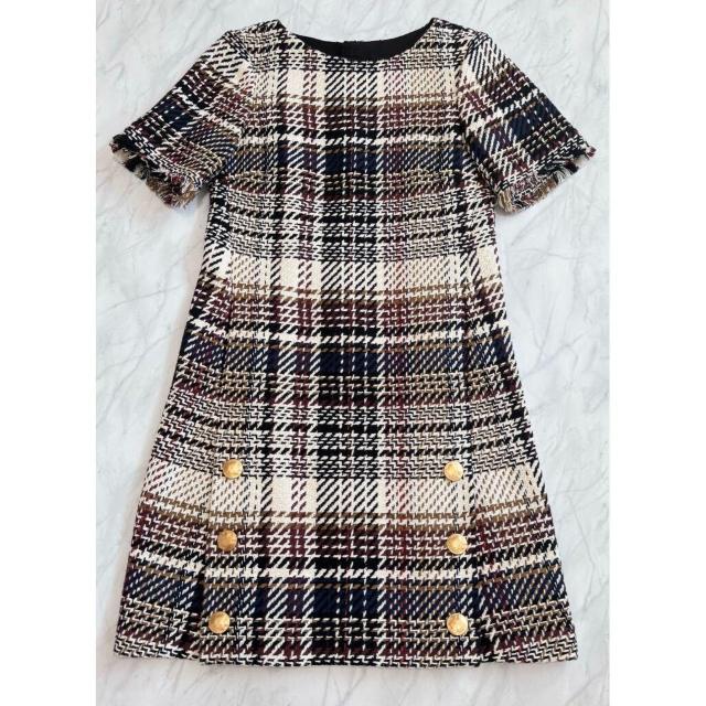 ポールカPAULE KA半袖ツイードワンピース#36 < ブランド ポールカPAULE KA半袖ツイードワンピース#36 < ブランドの