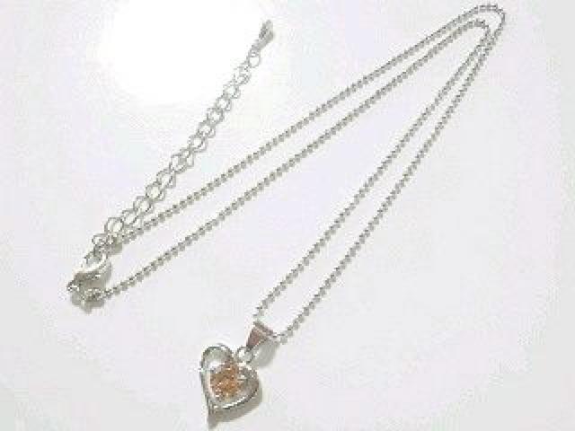 【一粒&オープンハート】キュービックジルコニアネックレス 巾着袋付 < 女性アクセサリー/時計 【一粒&オープンハート】キュービックジルコニアネックレス 巾着袋付 < 女性アクセサリー/時計の