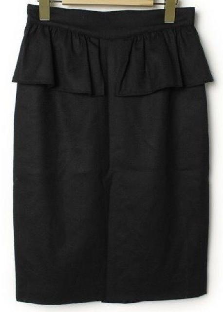 AULA AILAアウラアイラ☆黒ペプラムタイトスカート < ブランド AULA AILAアウラアイラ☆黒ペプラムタイトスカート < ブランドの