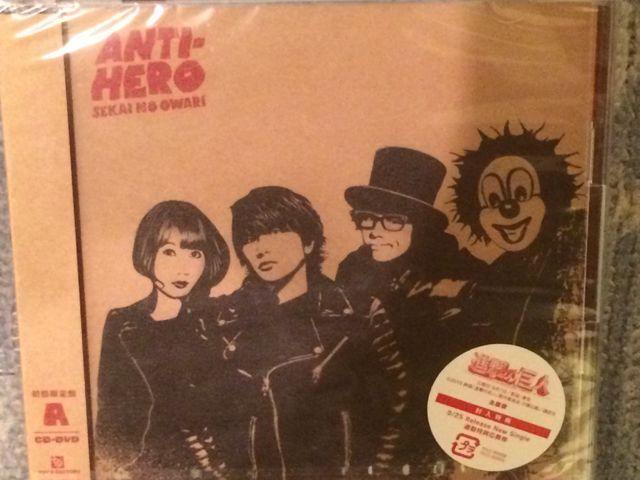 A!SEKAI NO OWARI/ANTI-HEROA/CD{DVDViJ   ^gObY 
