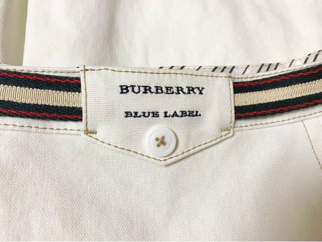BURBERRY LONDON BLUE LABEL 38 白色 中古美品 < ブランド  BURBERRY LONDON BLUE LABEL 38 白色 中古美品 < ブランドの