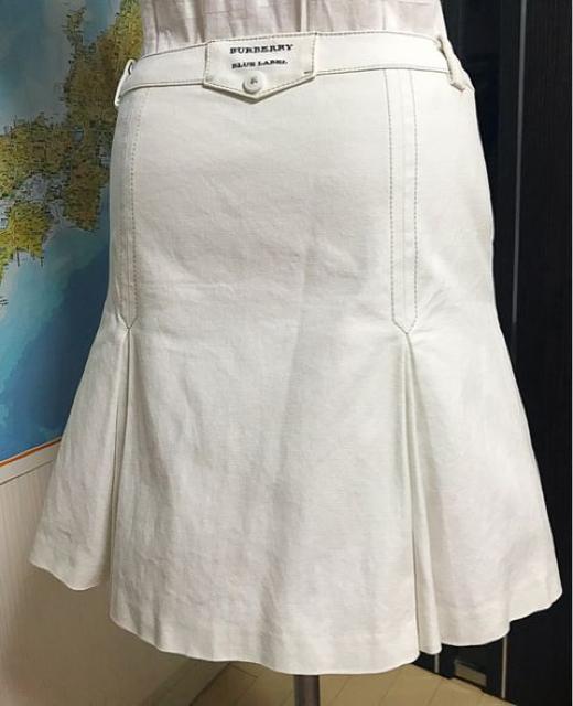 BURBERRY LONDON BLUE LABEL 38 白色 中古美品 < ブランド  BURBERRY LONDON BLUE LABEL 38 白色 中古美品 < ブランドの