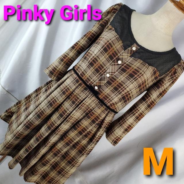 ★ピンキー・ガールズ★可愛い(^O^)/七分袖ワンピース★M★ < ブランド  ★ピンキー・ガールズ★可愛い(^O^)/七分袖ワンピース★M★  < ブランドの