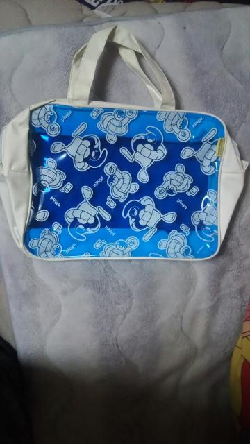 非売品&未使用♪ミスド♪シースルーのブルービニールカバン♪ < 女性ファッション  非売品&未使用♪ミスド♪シースルーのブルービニールカバン♪  < 女性ファッションの